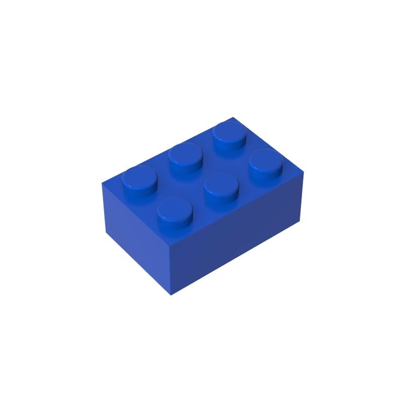 Gobricks 3002 Basic Bricks Brick 2x3 50 Pieces GDS-541 Compatible with Lego Building Blocks Color:Blue โ image 1