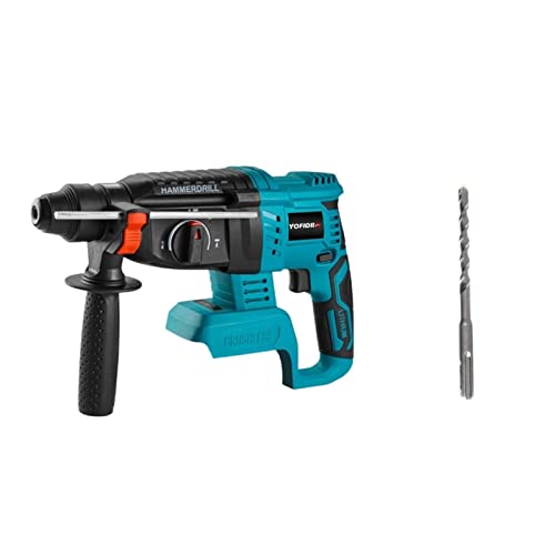 TEMSOOM Elektrische Bohrhammer mit 26-mm-Zylinder und bürstenlosem Motor und Bohrern