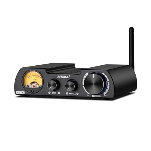 Aiyima A08Pro Amplificatore Stereo Bluetooth 5.1 – TPA3255, 300Wx2 (4Ω), Con VU Meter