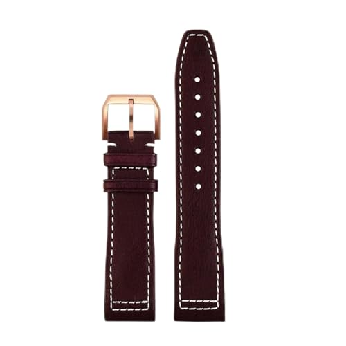 Bracelet montre cuir BIK pour IWC Mark 20, le style urbain chic