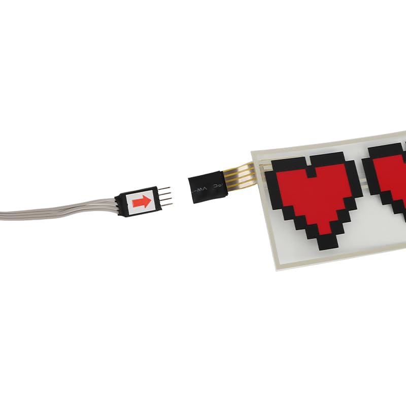 JDM Cute Heart Car Sticker Signal Warning Light