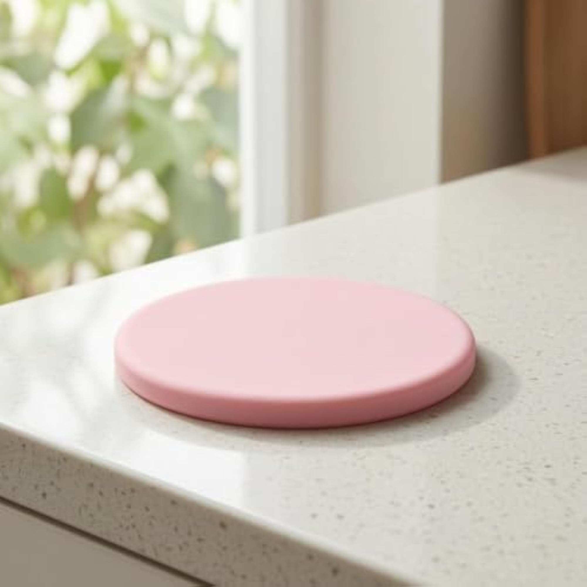 Diatomaceous Earth Absorbent Mat, Round Pink