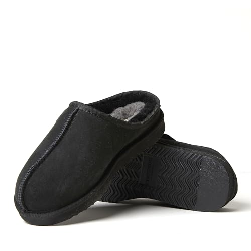 Image of Fireside by Dearfoams Men's Grafton Shearling Indoor /Outdoor Clog | Casual Slippers