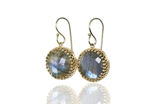 Bijoux en labradorite luminescente et or jaune d'exception