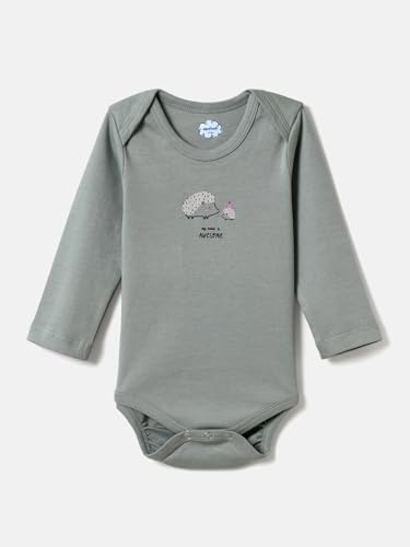 Image of Nautinati Baby Girls 100% Cotton Graphic Printed Bodysuits /Onsies (Value Pack) | Age 0-2 Years
