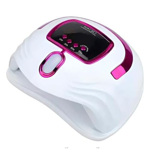 Cabine Seca UV/LED Profissional Sun S5 na Cor Rosa - 57 LEDs, Bivolt, Temporizador - Secagem Rápida para Unhas de Gel, Acrígel, Polygel - Design Completo (Inclui Polegar)