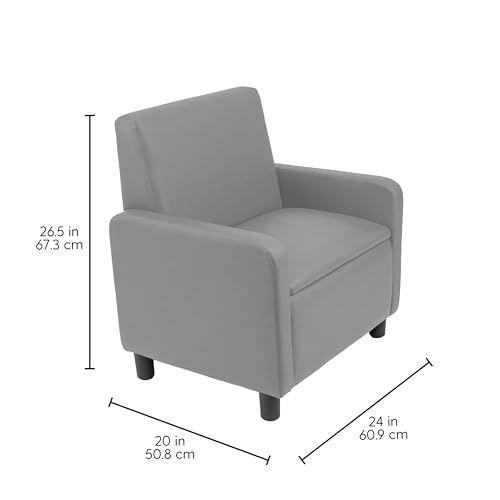 Image of FDP Kid Comfort Collective Modular Club Chair with Arms - Gray