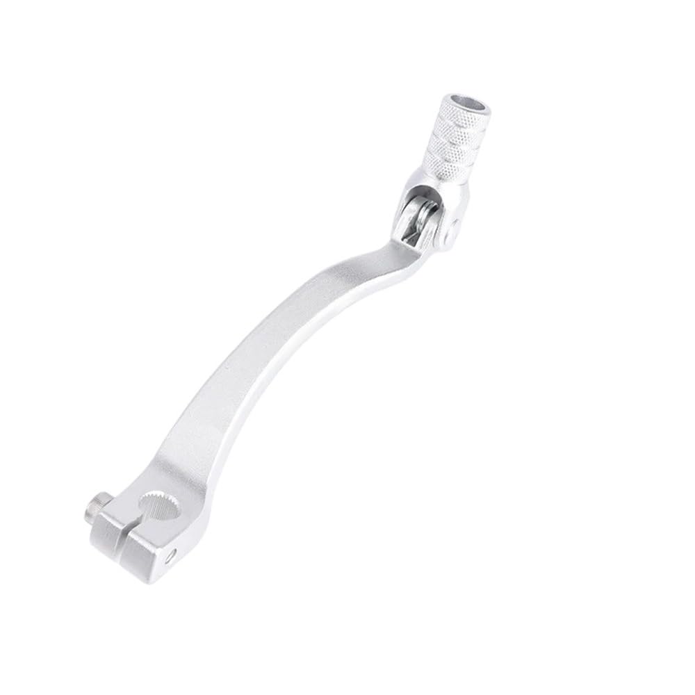 Xvedfh Silver Gear Shifter Pedal Motorcycle Cnc Aluminium Folding Gear Shifter Shift Lever Dirt Pit Bike For 50Cc 70Cc 110Cc 125Cc For Crf Klx 50