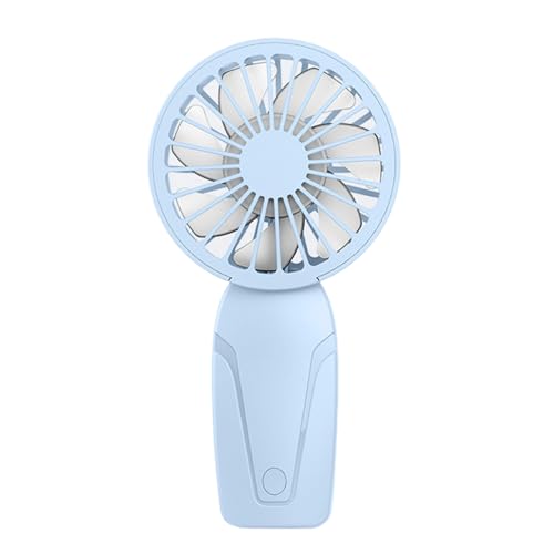HINAYOSAN Ventilador portátil recargable de mano para aire acondicionado, ventilador de bolsillo pequeño portátil de 3 velocidades para oficina, camping, al aire libre, USB