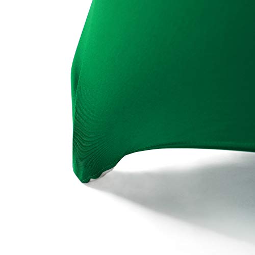 Image of Peomeise 6FT Spandex Table Cover Rectangular Stretch Spandex Tablecloth (Emerald,6FT)