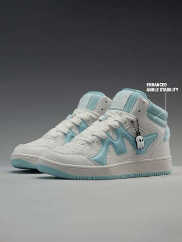 Image of The Souled Store UBZ Ascend: Men and Boys High Top Sneakers | Colourblocked Trainer with Durable PU, Padded Collar & Superior Grip Outsole