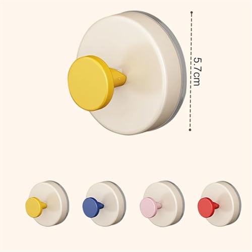 Image of 2 PCS Cup Hooks Adhesive Wall No Damage Extra Sticky Storage Hooks Holds Heavy Duty for Towel Shower Coat & Bathroom DoorWardrobe Door Hanger (Multicolor)