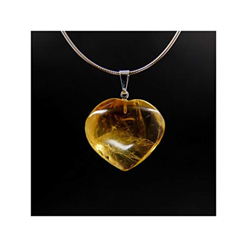 Mineral Import Colgante Corazón de Citrino Potenciado - 4050VC