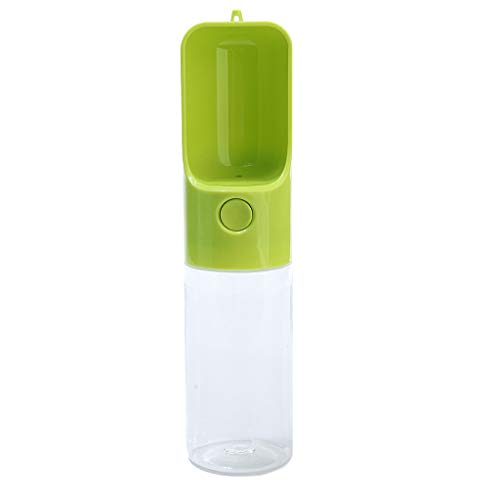 Fenteer Pet Water Bottle Drink Bottle Travel Bottle For Dog Cat - Green, 6.5x28cm