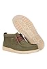 HEYDUDE - Men's Wally Mid Waxed Canvas Slip-On Shoes, Olive, 10 UK #4