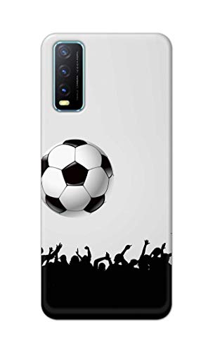 Image of Printed Hard Back Cover Case for Vivo Y20 | Y20 2021 | Y20i | Y20s | Y20G | Y20S (G) | Y20SG | Y20T Back Cover (Football Icon) -702