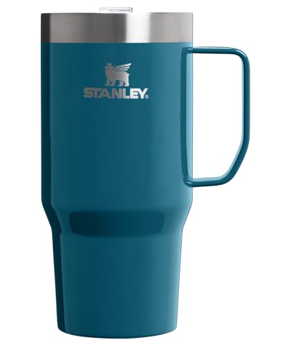 Image of STANLEY The Everyday Suburban Mug | 24 oz | Drink Through Lid | Cup for Coffee, Tea and Drinks | Insulated Stainless Steel Coffee Mug | BPA-Free | Coastal Teal Gloss