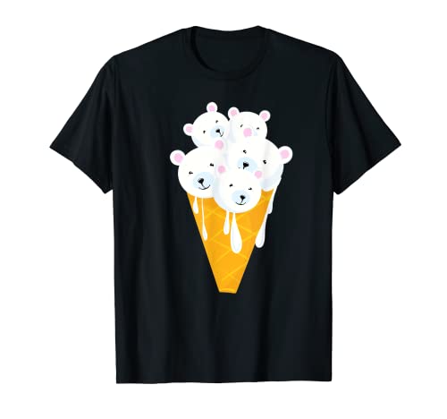 Lindo helado de oso polar | Divertido regalo para amante de postres congelados Camiseta