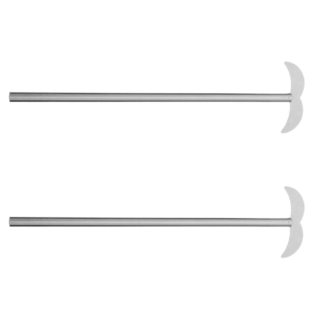Garneck Mixing Paddle for Laboratory 2pcs Stainless Steel Stirring Rods Easy to Use