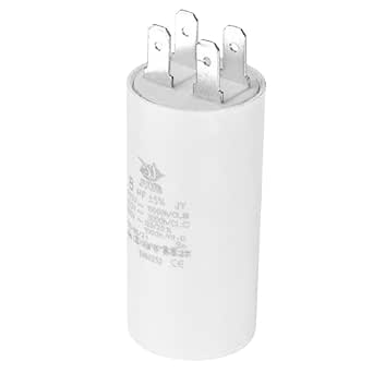 PATIKIL CBB60 8uF Condensateur De Démarrage, 2Pcs AC 450V 4