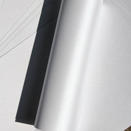 Syntego 10 x A4 Frost White Pearlescent Shimmer Paper 120Gsm Double Sided Suitable for Inkjet and Laser Printers - Pia4-5