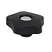 Lon0167 New M12x60mm Female Featured Thread Star Shaped Reliable Efficacy Head Screw On Type Clamping Knob Grip(id:e45 23 23 111)