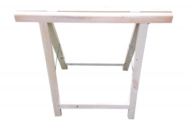 Adexwood Tréteau Bois épicéa Brut T3 - Dimensions 750x750x45x25 mm