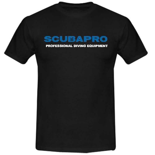 T-Shirt SCUBAPRO SCP-Logo Noir L Haut Décontracté Coton
