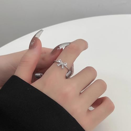 Zarkan 925 Hallmark Silver Bow Ring - Image 3