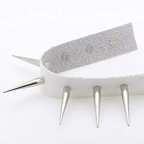 Uviviu 20 Pcs 40Mm Spike And Studs, Metalic Rivet Screw On Cone For Leather Crafts Punk Diy Clothing (40Mmx20Pcs, Silvery) #TOP2