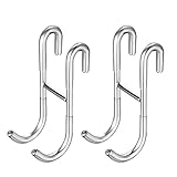 Einfache Bedienung: Installieren Sie den Duschhaken Edelstahl ohne Bohren ohne Bohren oder Kleben. Hängen Sie den Haken einfach an die Duschwand. Schaffen Sie eine saubere und ordentliche Umgebung.