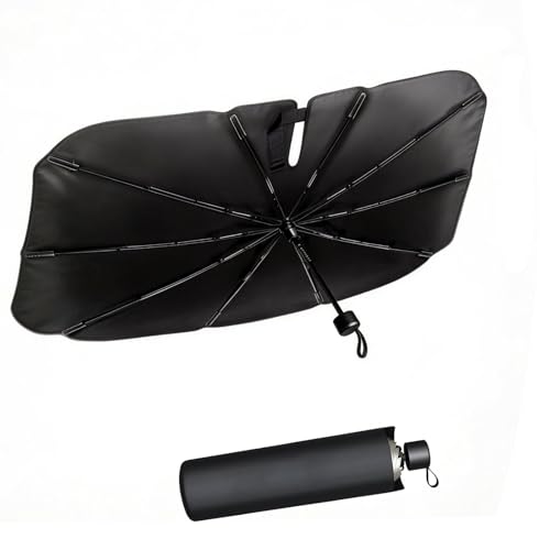Foldable Car Umbrella Cover for Front Window Car Windshield Sun Shade Heat & UV Protection (60 L x 35 W)