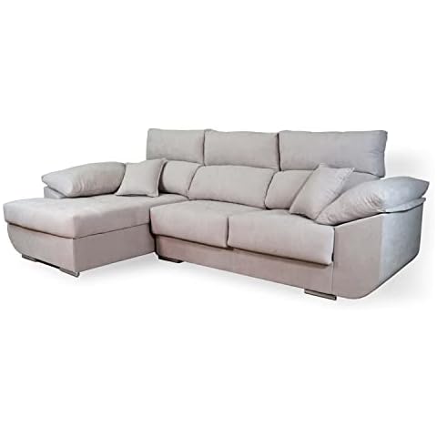 SHIITO - Sofá 3 Plazas Chaise Longue Izquierda Modelo Maseratti Cover