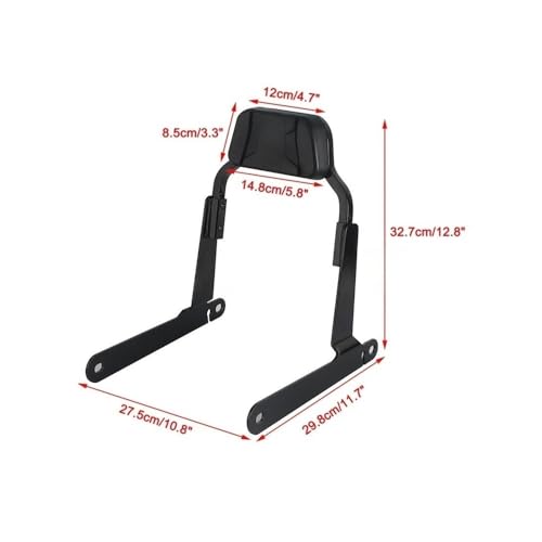 Dossier de passager arrière pour moto Dyna FXDLS sissy bar custom