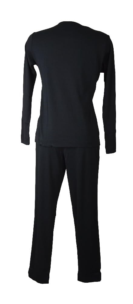 RAGNO Pigiama Donna Collo a Goccia con Bottone Thermo Cotton Caldo Cotone Invernale Articolo DR94NU