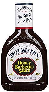 Sweet Baby Rays Barbecue Sauce, Honey, 18 Ounce (Pack of 2)