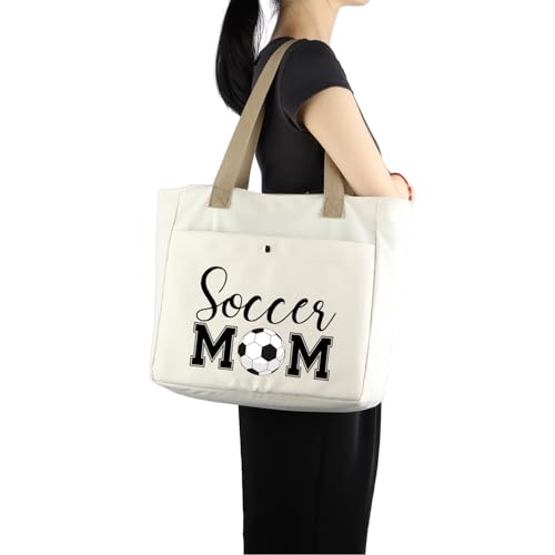 Bolso Tote Soccer Mom para aficionados y jugadoras de fútbol miniatura 2