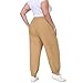 Womens Plus Size Cargo Sweatpants Casual Oversized Athletic Joggers Fashion Outfits Y2k High Waist Pants with Pockets Khaki