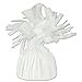 Beistle Metallic Wrapped Balloon Weight - White Pack of 12