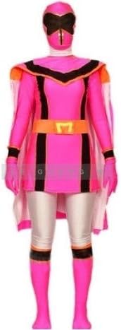 魔法戦隊マジレンジャー ピンク スーパー戦隊 全身タイツ ピンク 切り替え 伸縮 付き コスプレ衣装風 コスプレ 仮装 通販 Amazon