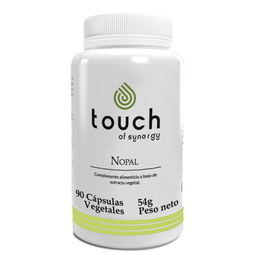 TOUCH OF SYNERGY - Nopal - 60 Cápsulas - Extracto de Nopal - Controla el Apetito, Regula el Azúcar en Sangre y Mejora la Digestión
