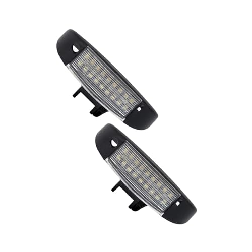 Luz de matrícula trasera compatible con Citroën Jumpy pack de 2 luces de recambio