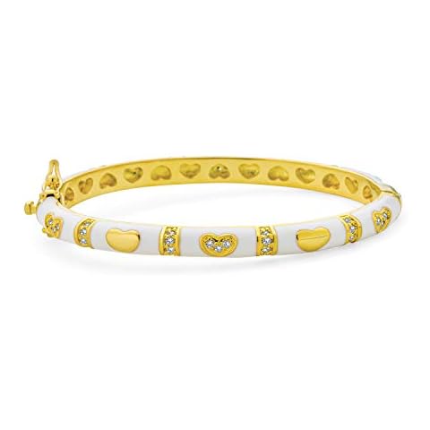 Bracelet Émail Blanc Bling Jewelry Cover