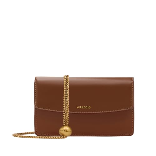 Image of Miraggio Tilly Clutch With Golden Chain Strap | Shoulder Clutch Bag For Women | Soft-Shine Clutches | Gift Items For Women