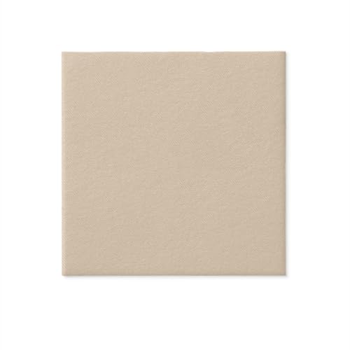 PAW - Servietten aus Airlaid - Stoffähnlich (40 x 40 cm) I 50 Stück I Ideal für Hochzeit, Taufe, Kommunion, Geburtstag I Stoffservietten - Einfarbig, Beige I Farbe: Monocolor beige
