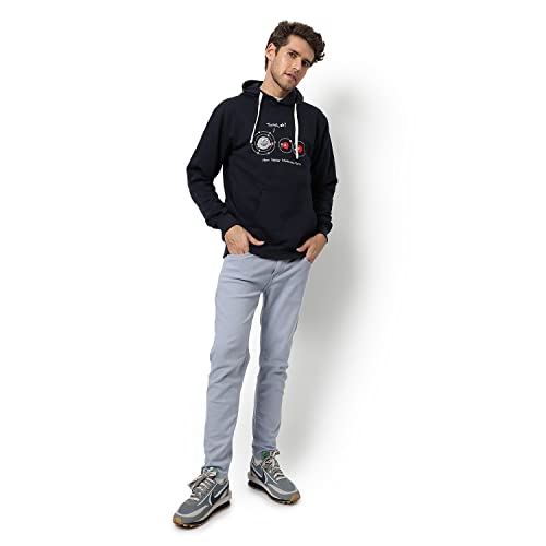 Image of CAHOOT Men's Printed Sweatshirt Regular Fit for Casual Wear | Full Sleeve | Cotton | Stylish Sweatshirt Crafted with Comfort Fit and High Performance for Everyday We