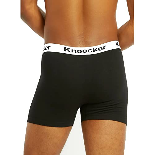 Knocker Men's 4 Pack of Stretch Cotton Color Boxer Briefs3