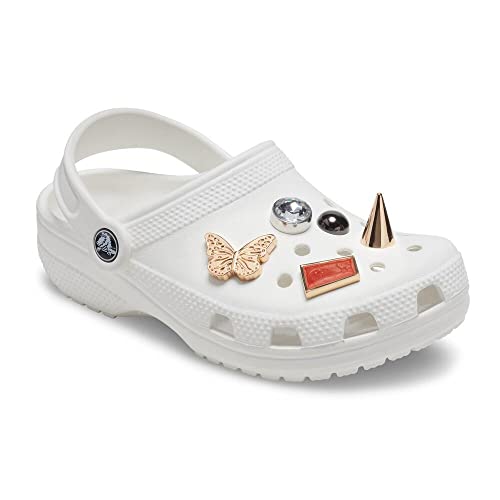 Image of Crocs Jibbitz 5-Pack Gold Shoe Charms | Jibbitz, Elevated Vibes, One Size