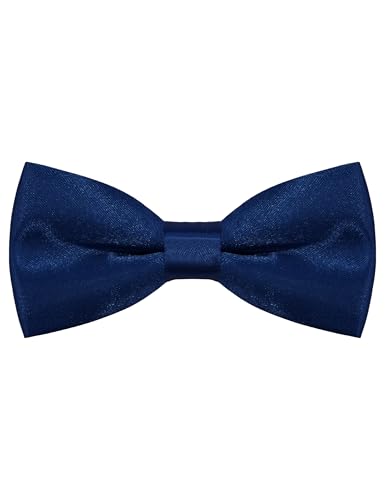 Toddler Bow Tie Solid Color Pre-tied Adjustable Bow Ties for Boys Kids Baby