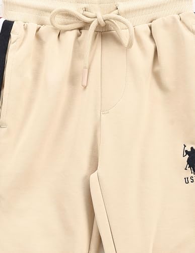 Image of U.S. Polo Assn. Kids Regular fit Boys Cotton Track Pants